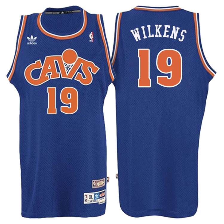 Lenny Wilkens Cleveland Cavaliers #19 Retired Player Blue Hardwood Classic Swingman Jersey