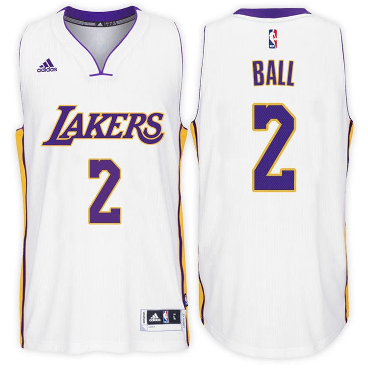 Lonzo Ball Los Angeles Lakers #2 Alternate White New Swingman Jersey