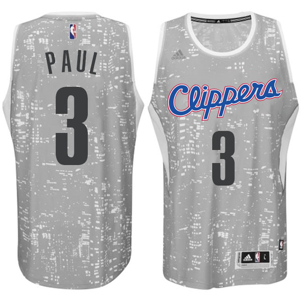 Los Angeles Clippers #3 Chris Paul City Lights Gray Swingman Jersey