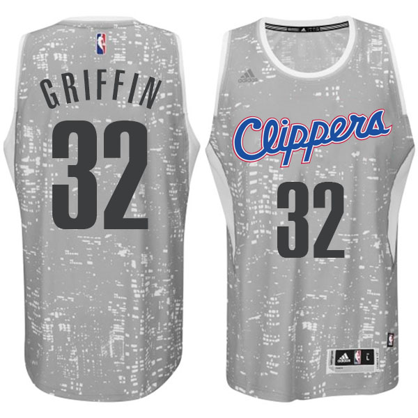 Los Angeles Clippers #32 Blake Griffin City Lights Gray Swingman Jersey