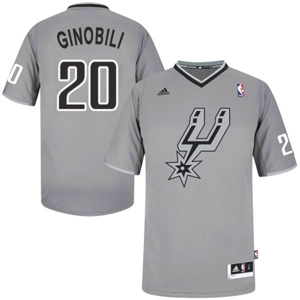 Manu Ginobili San Antonio Spurs #20 2013 Christmas Day Grey Jersey