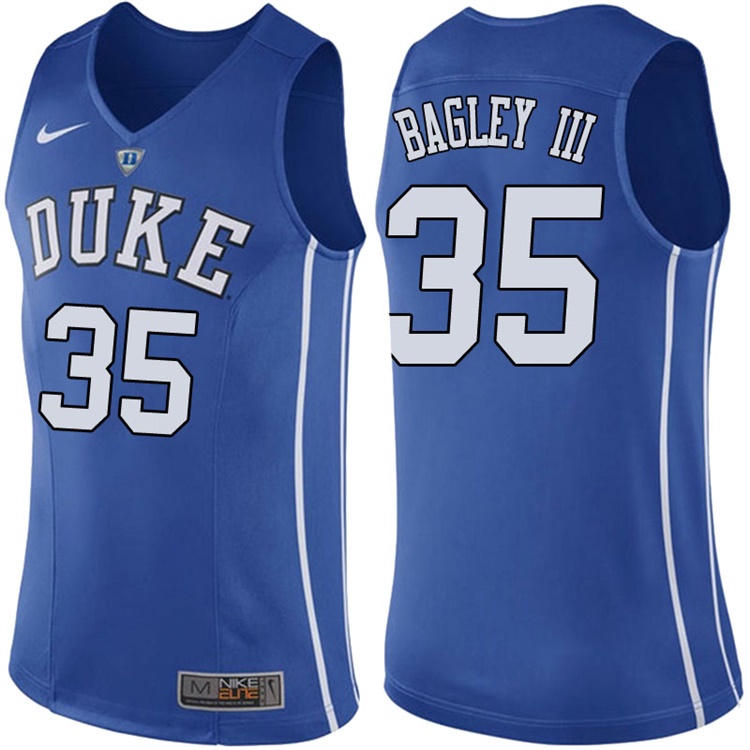 Marvin Bagley III NCAA Duke Blue Devils #35 Blue Basketball Jersey Marvin Bagley III NCAA Duke Blue Devils #35 Blue Basketball Jersey