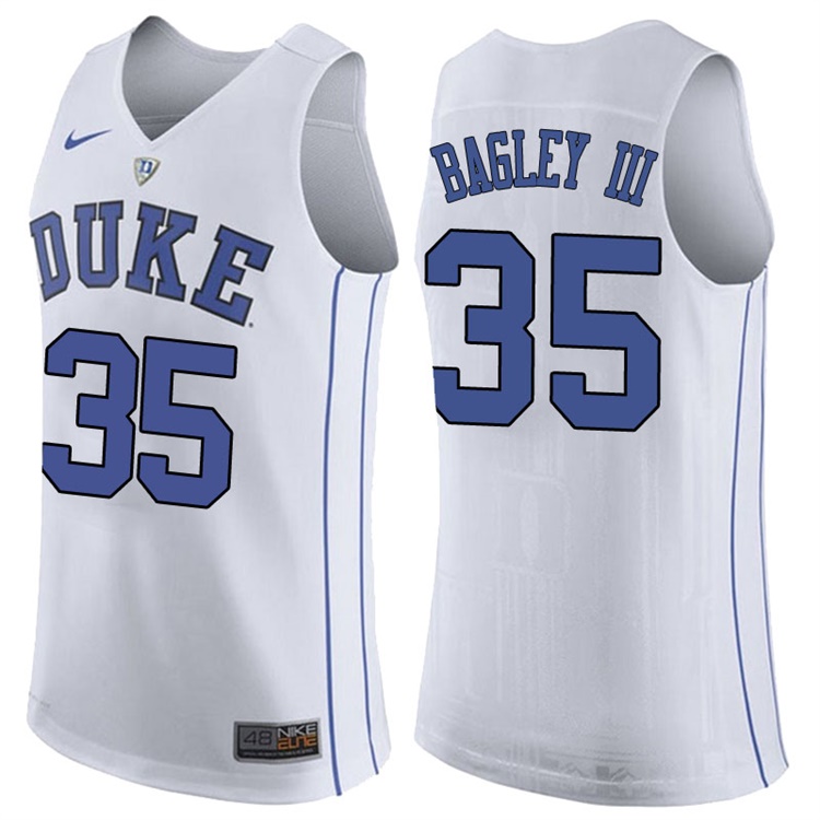 Marvin Bagley III NCAA Duke Blue Devils #35 White Basketball Jersey Marvin Bagley III NCAA Duke Blue Devils #35 White Basketball Jersey