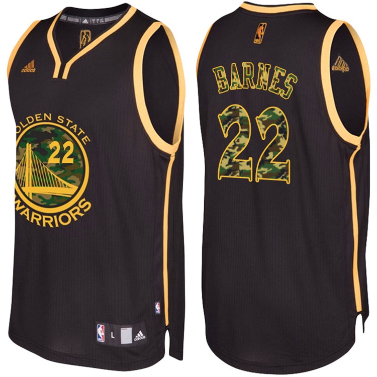 Matt Barnes Golden State Warriors #22 Black Camo Fashio Swingman Jersey