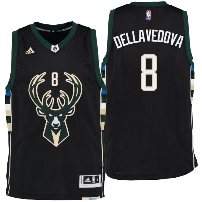 Matthew Dellavedova Milwaukee Bucks New Swingman Black Alternate Jersey
