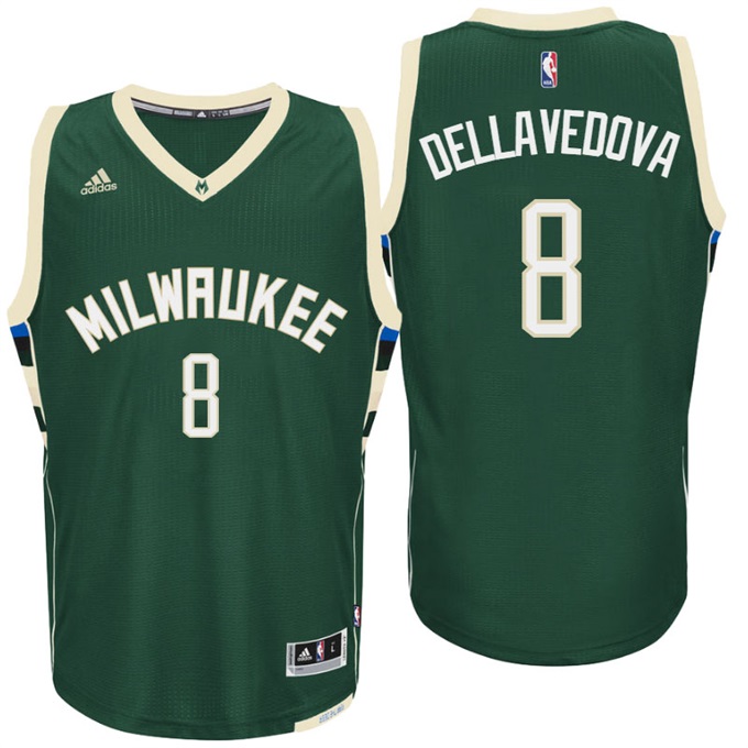 Matthew Dellavedova Milwaukee Bucks New Swingman Green Road Jersey