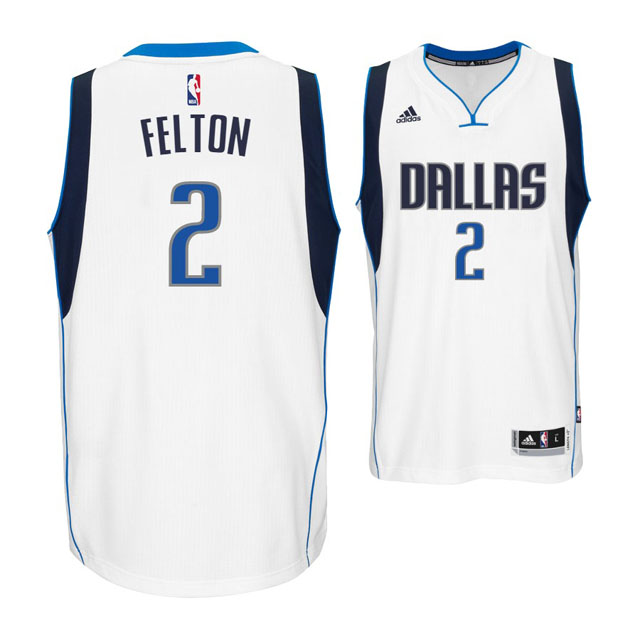 Dallas Mavericks #2 New Swingman Home White Jersey Raymond Felton