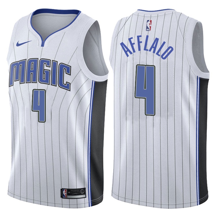 2017-18 Season Arron Afflalo Orlando Magic #4 Association White Swingman Jersey