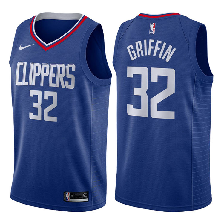 2017-18 Season Blake Griffin Los Angeles Clippers #32 Icon Blue Swingman Jersey