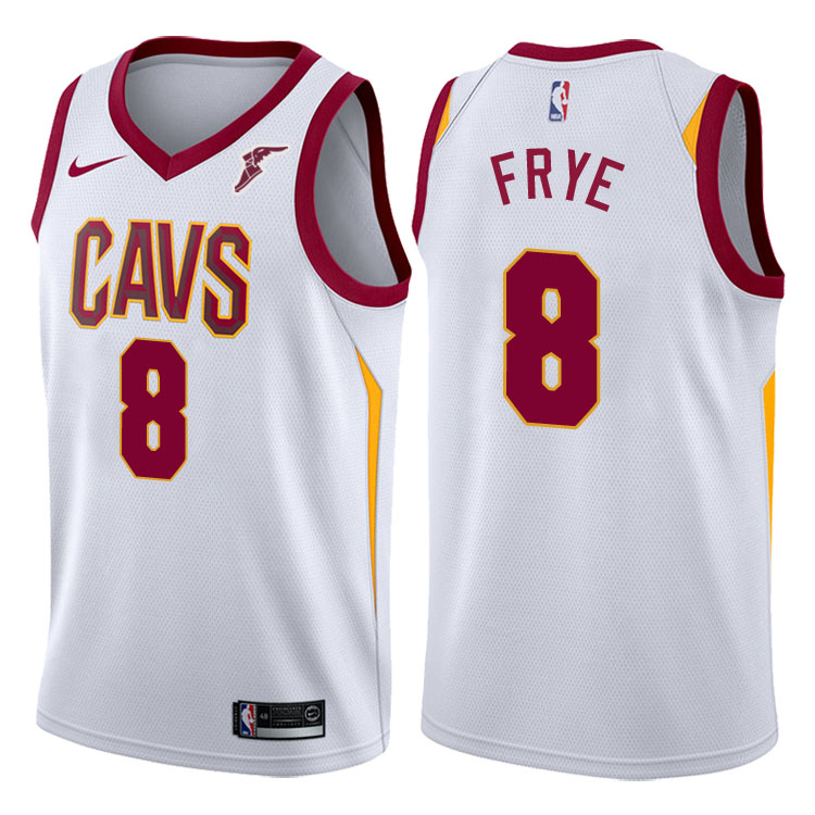 2017-18 Season Channing Frye Cleveland Cavaliers #8 Association White Swingman Jersey