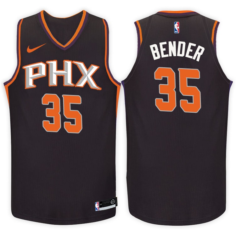 2017-18 Season Dragan Bender Phoenix Suns #35 Statement Black Swingman Jersey 2017-18 Season Dragan Bender Phoenix Suns #35 Statement Black Swingman Jersey