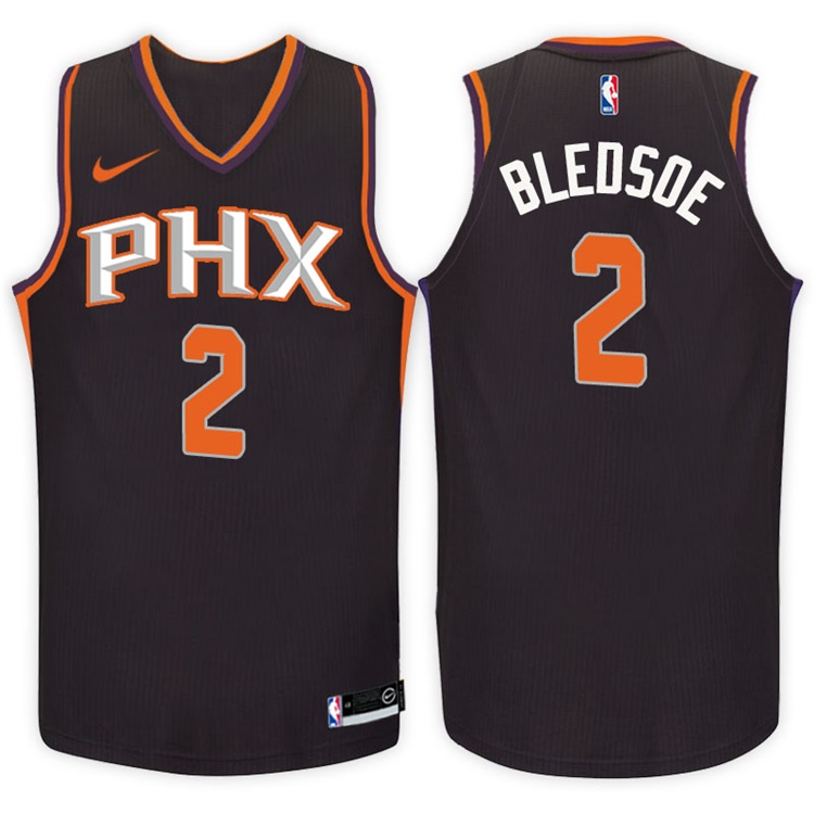 2017-18 Season Eric Bledsoe Phoenix Suns #2 Statement Black Swingman Jersey 2017-18 Season Eric Bledsoe Phoenix Suns #2 Statement Black Swingman Jersey