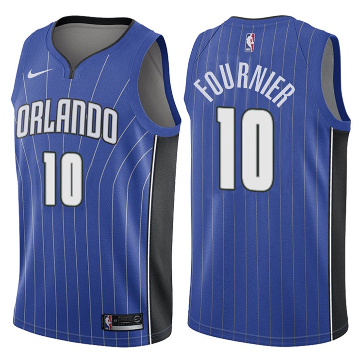 2017-18 Season Evan Fournier Orlando Magic #10 Icon Blue Swingman Jersey