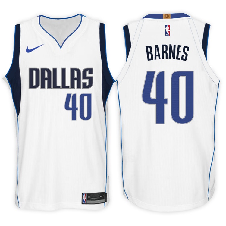 2017-18 Season Harrison Barnes Dallas Mavericks #40 Association White Swingman Jersey 2017-18 Season Harrison Barnes Dallas Mavericks #40 Association White Swingman Jersey