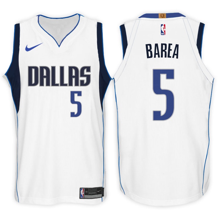 2017-18 Season J.J. Barea Dallas Mavericks #5 Association White Swingman Jersey 2017-18 Season J.J. Barea Dallas Mavericks #5 Association White Swingman Jersey
