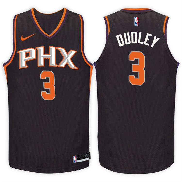 2017-18 Season Jared Dudley Phoenix Suns #3 Statement Black Swingman Jersey