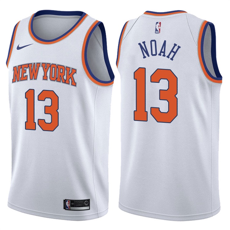 2017-18 Season Joakim Noah New York Knicks #13 Association White Swingman Jersey 2017-18 Season Joakim Noah New York Knicks #13 Association White Swingman Jersey