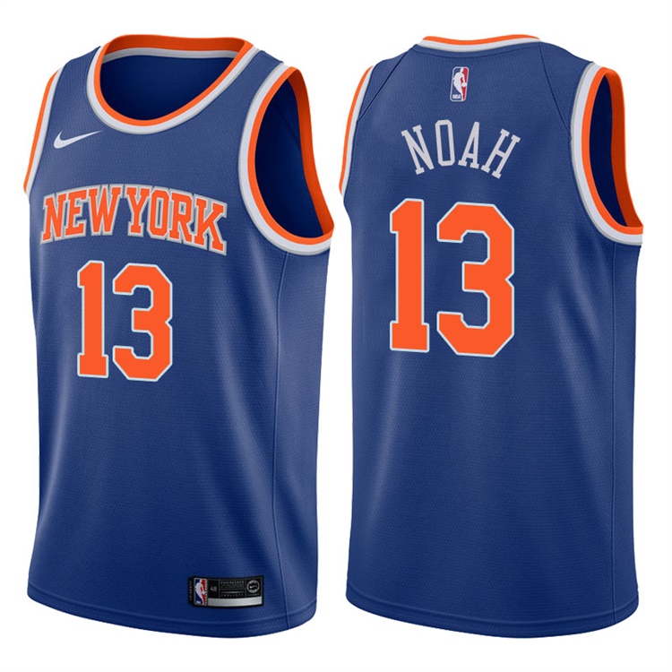 2017-18 Season Joakim Noah New York Knicks #13 Icon Blue Swingman Jersey