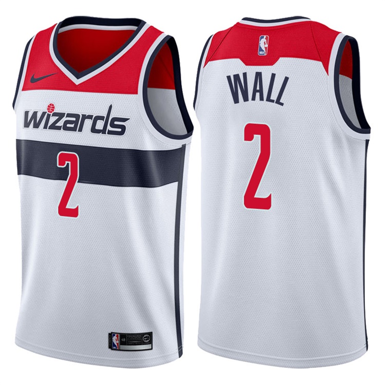 2017-18 Season John Wall Washington Wizards #2 Association White Swingman Jersey
