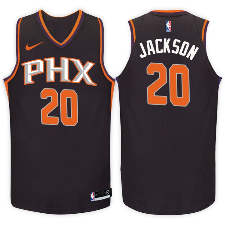 2017-18 Season Josh Jackson Phoenix Suns #20 Statement Black Swingman Jersey