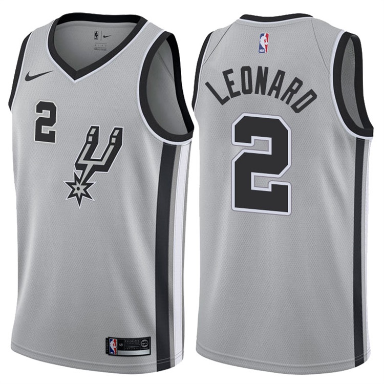 2017-18 Season Kawhi Leonard San Antonio Spurs #2 Statement Gray Swingman Jersey