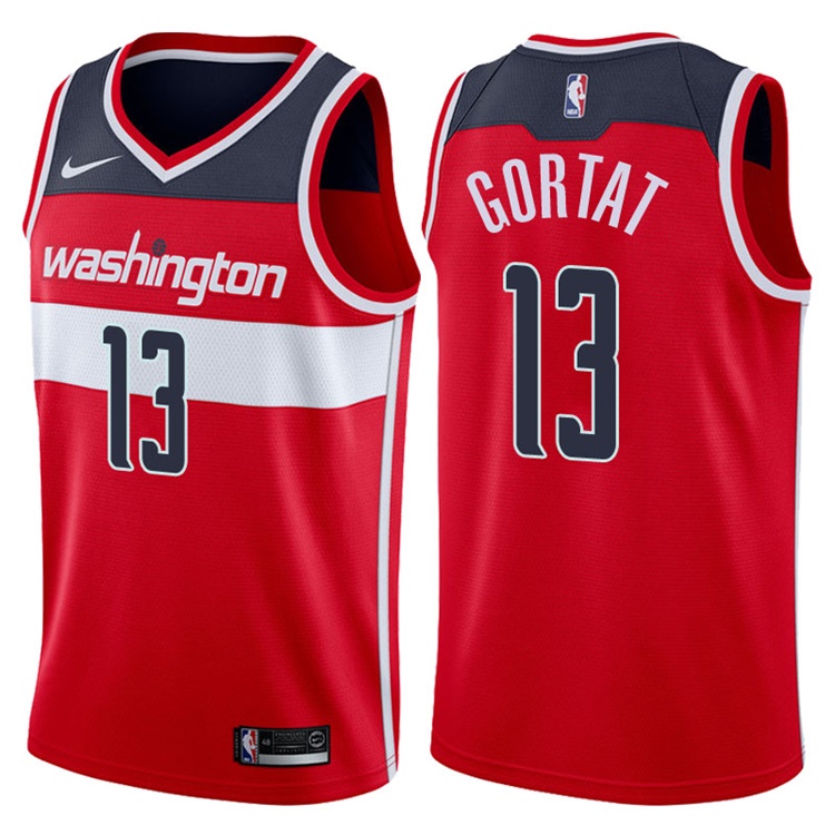 2017-18 Season Marcin Gortat Washington Wizards #13 Icon Red Swingman Jersey