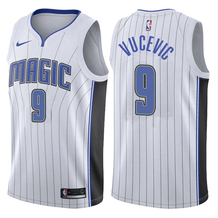 2017-18 Season Nikola Vucevic Orlando Magic #9 Association White Swingman Jersey