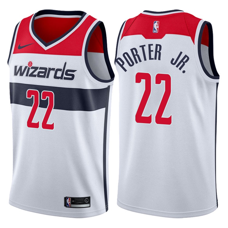 2017-18 Season Otto Porter Jr. Washington Wizards #22 Association White Swingman Jersey