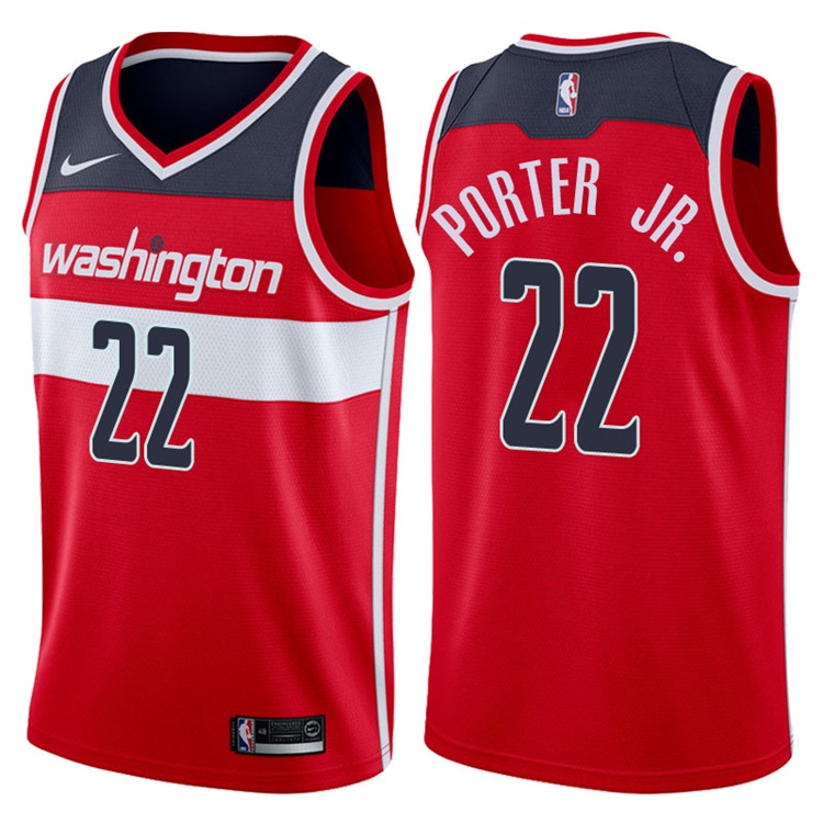 2017-18 Season Otto Porter Jr. Washington Wizards #22 Icon Red Swingman Jersey