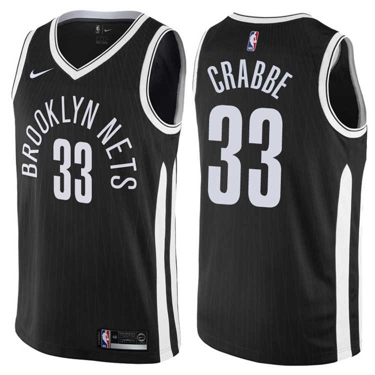2017-18 Season Allen Crabbe Brooklyn Nets #33 City Edition Black Swingman Jersey 2017-18 Season Allen Crabbe Brooklyn Nets #33 City Edition Black Swingman Jersey