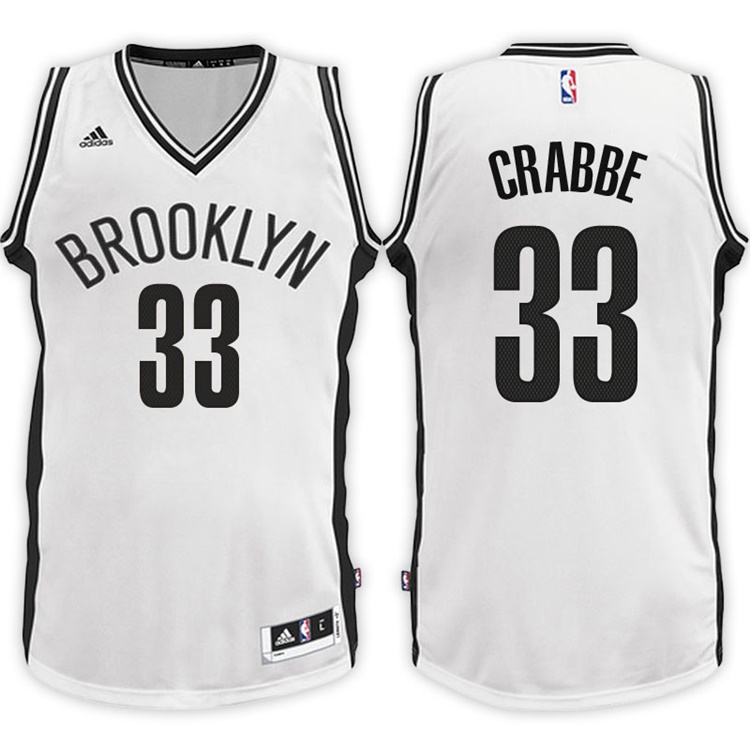 Allen Crabbe Brooklyn Nets #33 Home White New Swingman Jersey Allen Crabbe Brooklyn Nets #33 Home White New Swingman Jersey