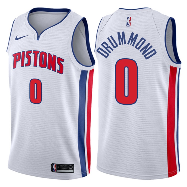 2017-18 Season Andre Drummond Detroit Pistons #0 Association White Swingman Jersey