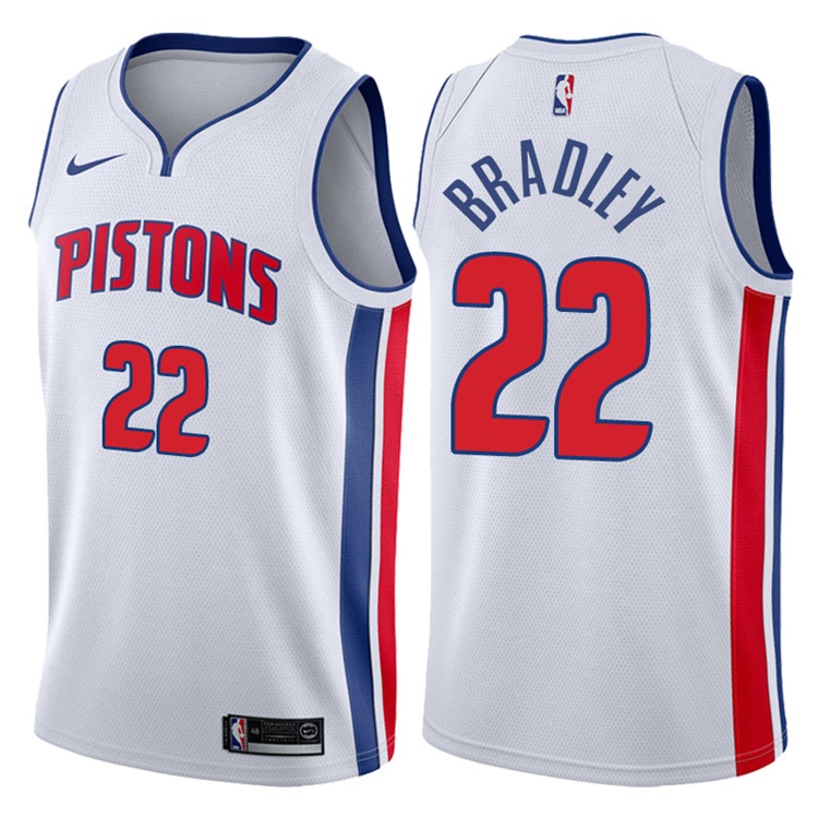 2017-18 Season Avery Bradley Detroit Pistons #22 Association White Swingman Jersey
