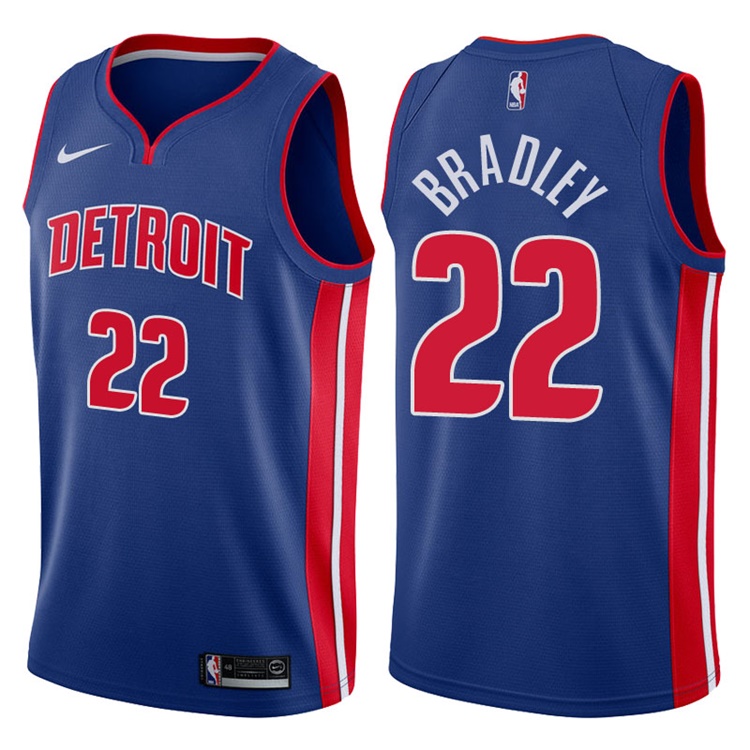 2017-18 Season Avery Bradley Detroit Pistons #22 Icon Blue Swingman Jersey