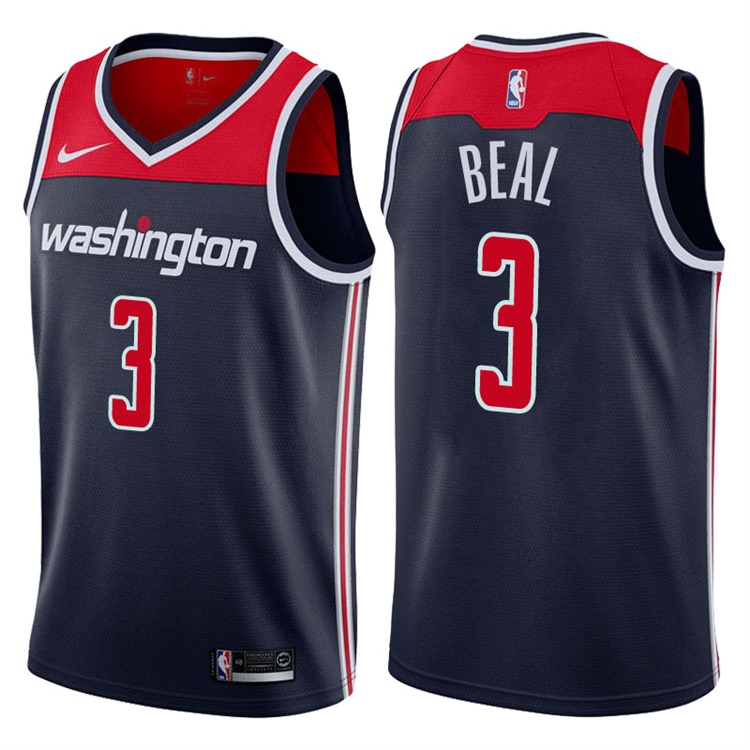 2017-18 Season Bradley Beal Washington Wizards #3 Statement Navy Swingman Jersey 2017-18 Season Bradley Beal Washington Wizards #3 Statement Navy Swingman Jersey