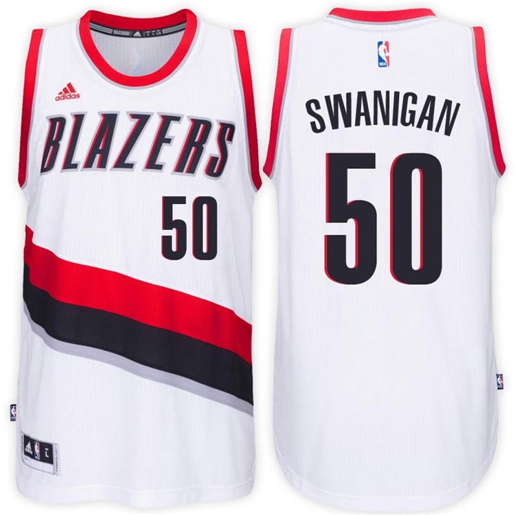 Caleb Swanigan Portland Trail Blazers #50 Home White New Swingman Jersey Caleb Swanigan Portland Trail Blazers #50 Home White New Swingman Jersey