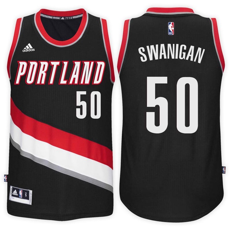 Caleb Swanigan Portland Trail Blazers #50 Road Black New Swingman Jersey Caleb Swanigan Portland Trail Blazers #50 Road Black New Swingman Jersey