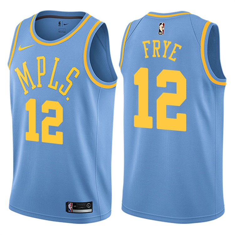 2017-18 Season Channing Frye Los Angeles Lakers #12 Classic Edition Blue Swingman Jersey 2017-18 Season Channing Frye Los Angeles Lakers #12 Classic Edition Blue Swingman Jersey