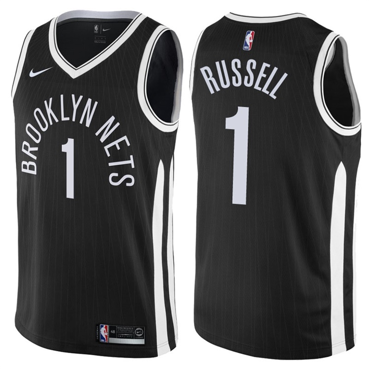 2017-18 Season D'Angelo Russell Brooklyn Nets #1 City Edition Black Swingman Jersey