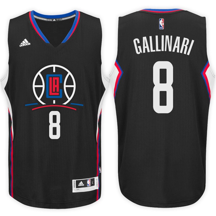 Danilo Gallinari Los Angeles Clippers #8 Alternate Black New Swingman Jersey Danilo Gallinari Los Angeles Clippers #8 Alternate Black New Swingman Jersey