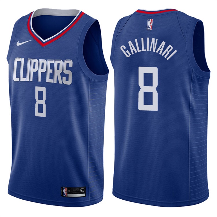 2017-18 Season Danilo Gallinari Los Angeles Clippers #8 Icon Blue Swingman Jersey