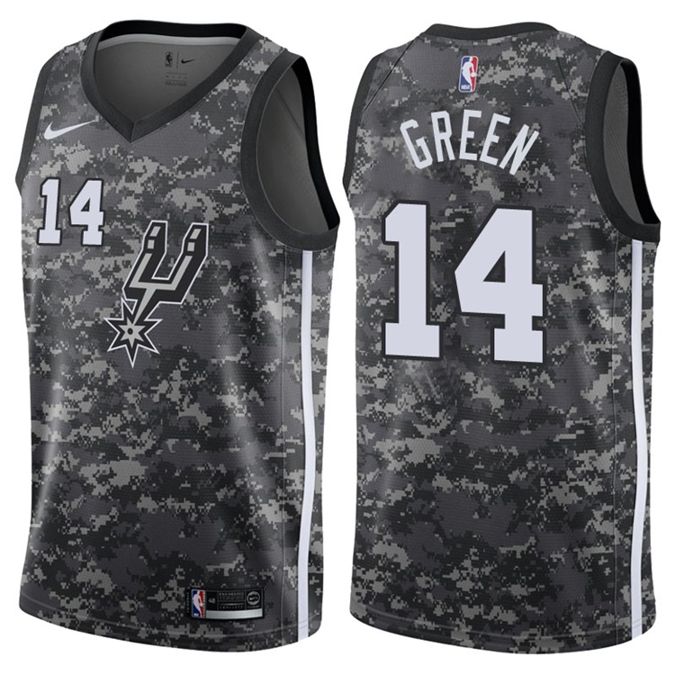 2017-18 Season Danny Green San Antonio Spurs #14 City Edition Camo Swingman Jersey 2017-18 Season Danny Green San Antonio Spurs #14 City Edition Camo Swingman Jersey