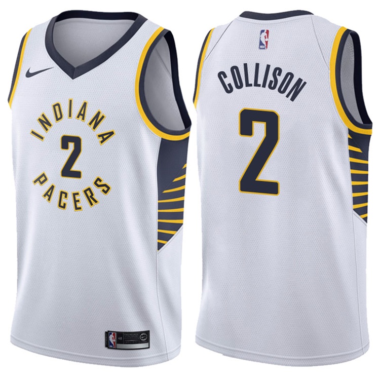 2017-18 Season Darren Collison Indiana Pacers #2 Association White Swingman Jersey 2017-18 Season Darren Collison Indiana Pacers #2 Association White Swingman Jersey