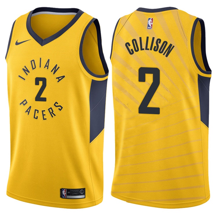 2017-18 Season Darren Collison Indiana Pacers #2 Statement Gold Swingman Jersey 2017-18 Season Darren Collison Indiana Pacers #2 Statement Gold Swingman Jersey