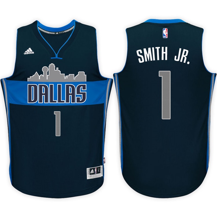 Dennis Smith Jr. Dallas Mavericks #1 Alternate Navy New Swingman Jersey