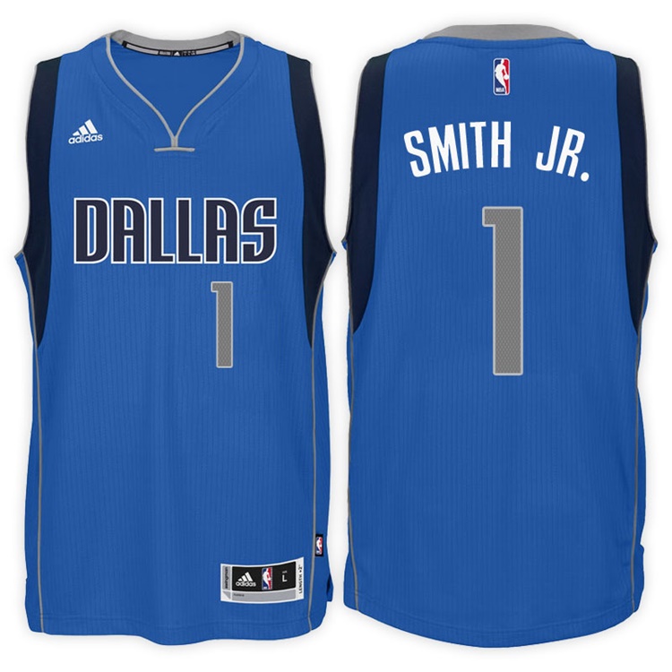 Dennis Smith Jr. Dallas Mavericks #1 Road Blue New Swingman Jersey