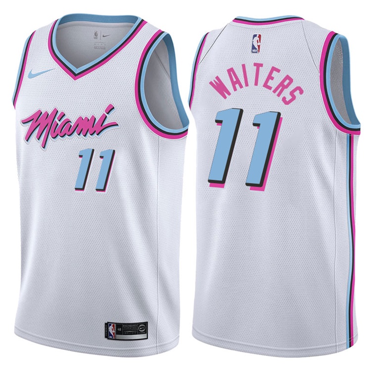 2017-18 Season Dion Waiters Miami Heat #11 City Edition White Swingman Jersey 2017-18 Season Dion Waiters Miami Heat #11 City Edition White Swingman Jersey