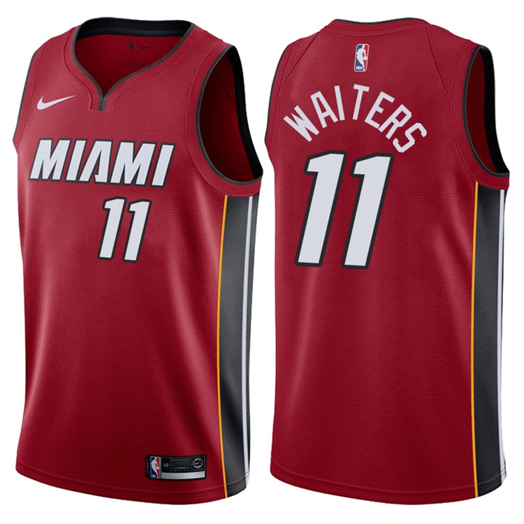 2017-18 Season Dion Waiters Miami Heat #11 Statement Red Swingman Jersey 2017-18 Season Dion Waiters Miami Heat #11 Statement Red Swingman Jersey