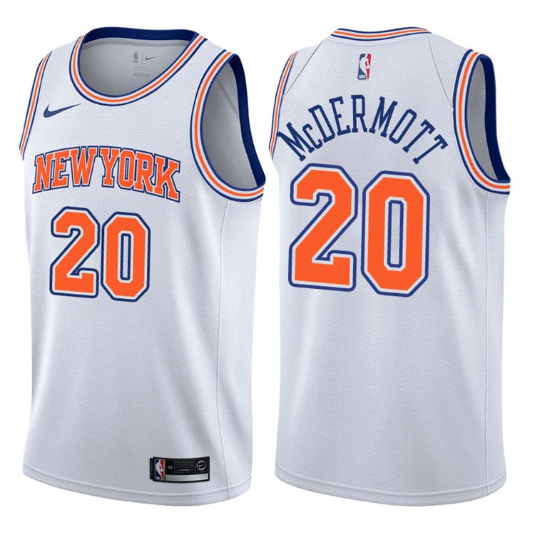 2017-18 Season Doug McDermott New York Knicks #20 Statement White Swingman Jersey