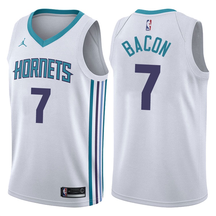 2017-18 Season Dwayne Bacon Charlotte Hornets #7 Association White Swingman Jersey